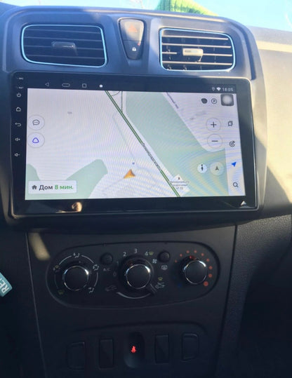 Navigatie Dacia Logan 2 Sandero Dokker (2012-2019) Ecran QLED 9 inch, Procesor Octacore, Wireless Carplay si Android Auto.