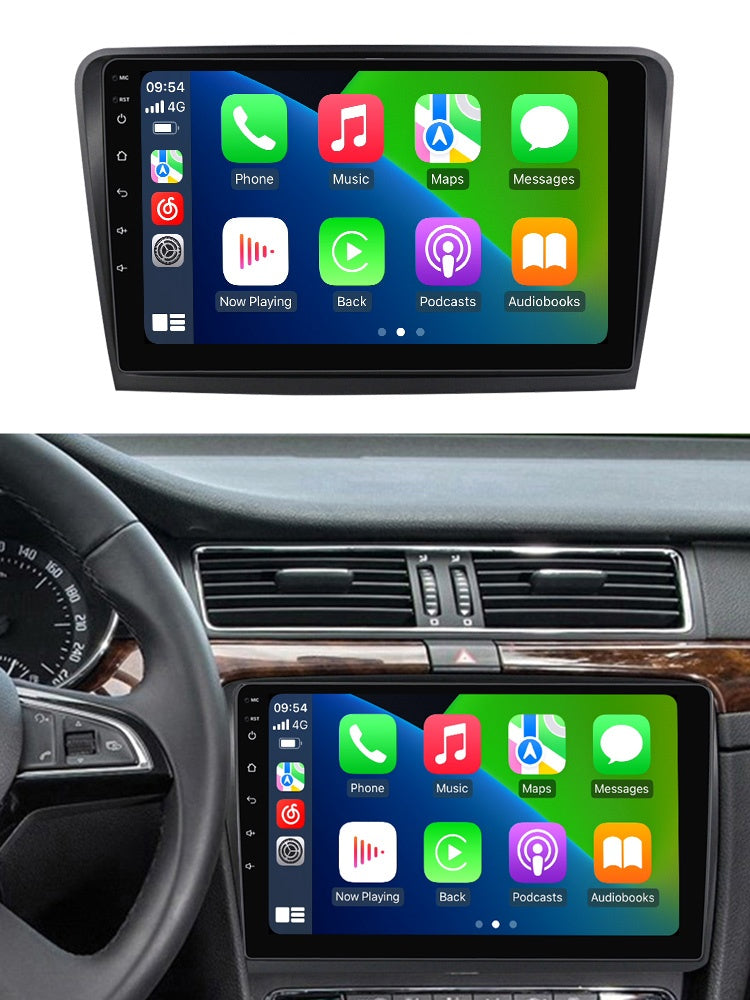 Navigație Skoda Superb 2. (2008-2015). Sistem Android & Apple CarPlay. 4GB /2 GB RAM.