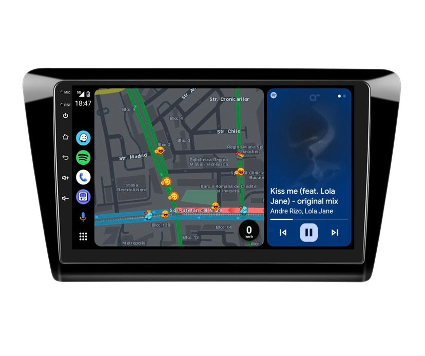 Navigație Skoda Rapid 2013 - 4GB RAM + 64 • Sistem Android & Apple CarPlay